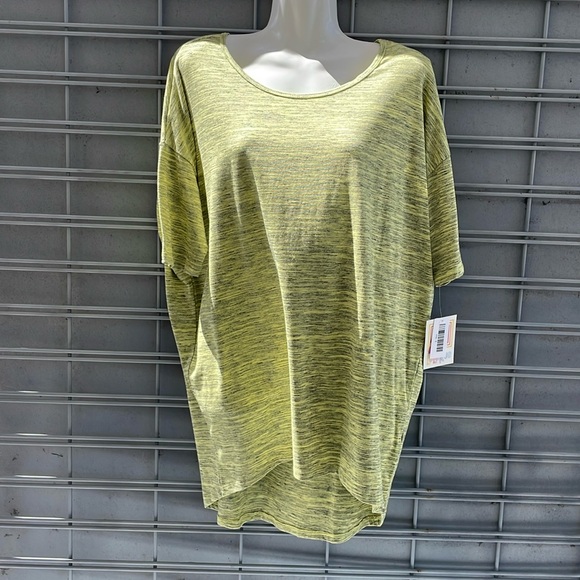 LulaRoe Lt Yellow Microstriped Irma Tunic Top-0919 - Picture 5 of 10